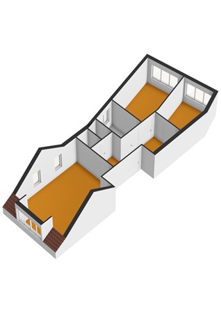 Floorplan - Dorpsstraat 114B, 4711 EL St. Willebrord